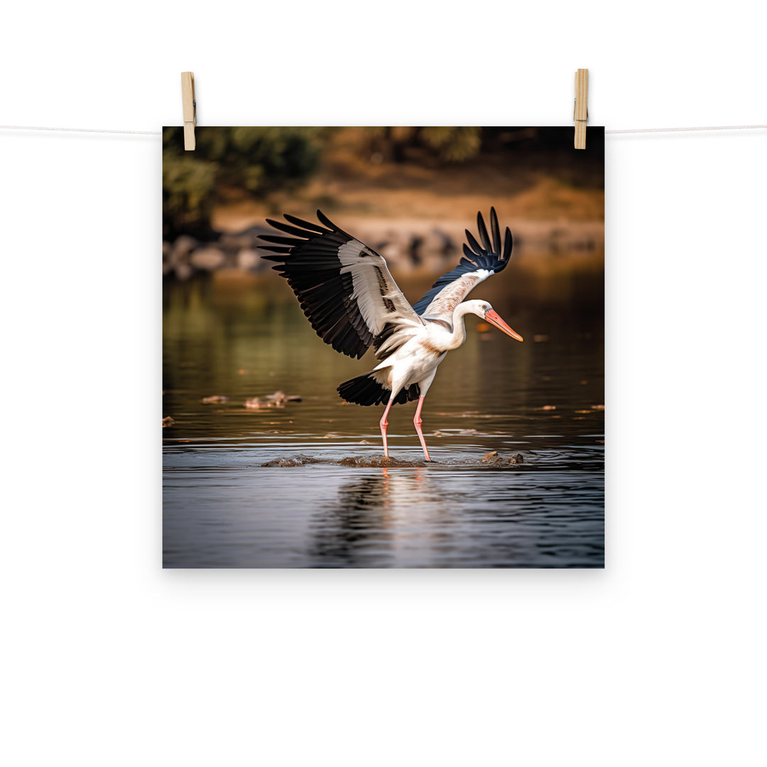 Stork Photo paper poster - PosterfyAI.com