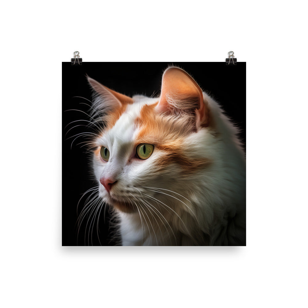 Spirit of Turkish Van Cat Photo paper poster - PosterfyAI.com