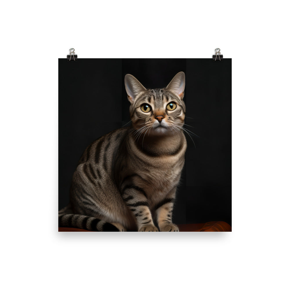 American Shorthair Cat Photo paper poster - PosterfyAI.com