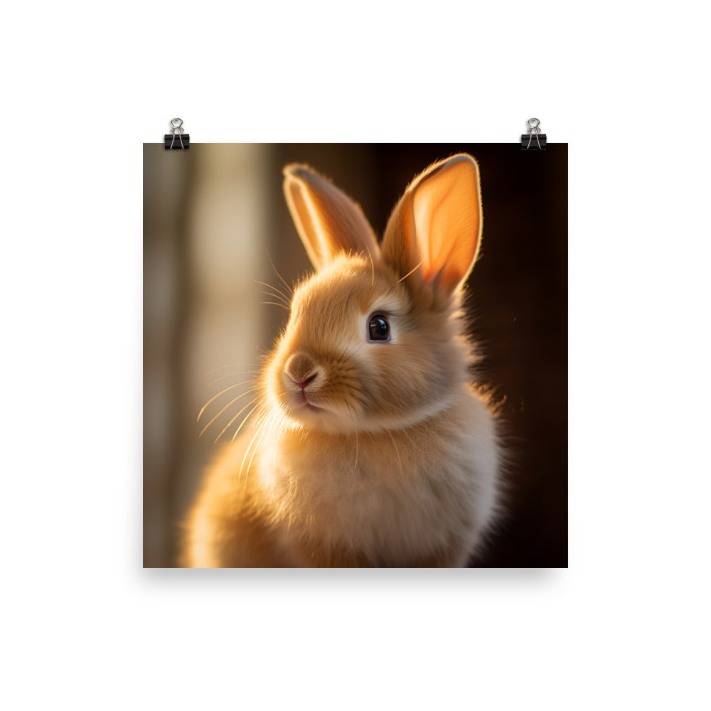 Beveren Bunny Photo paper poster - PosterfyAI.com