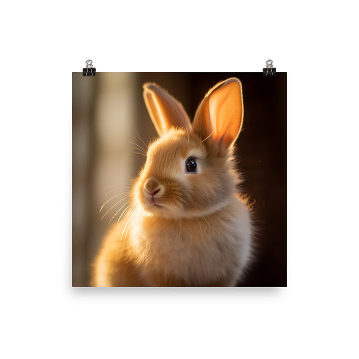 Beveren Bunny Photo paper poster - PosterfyAI.com