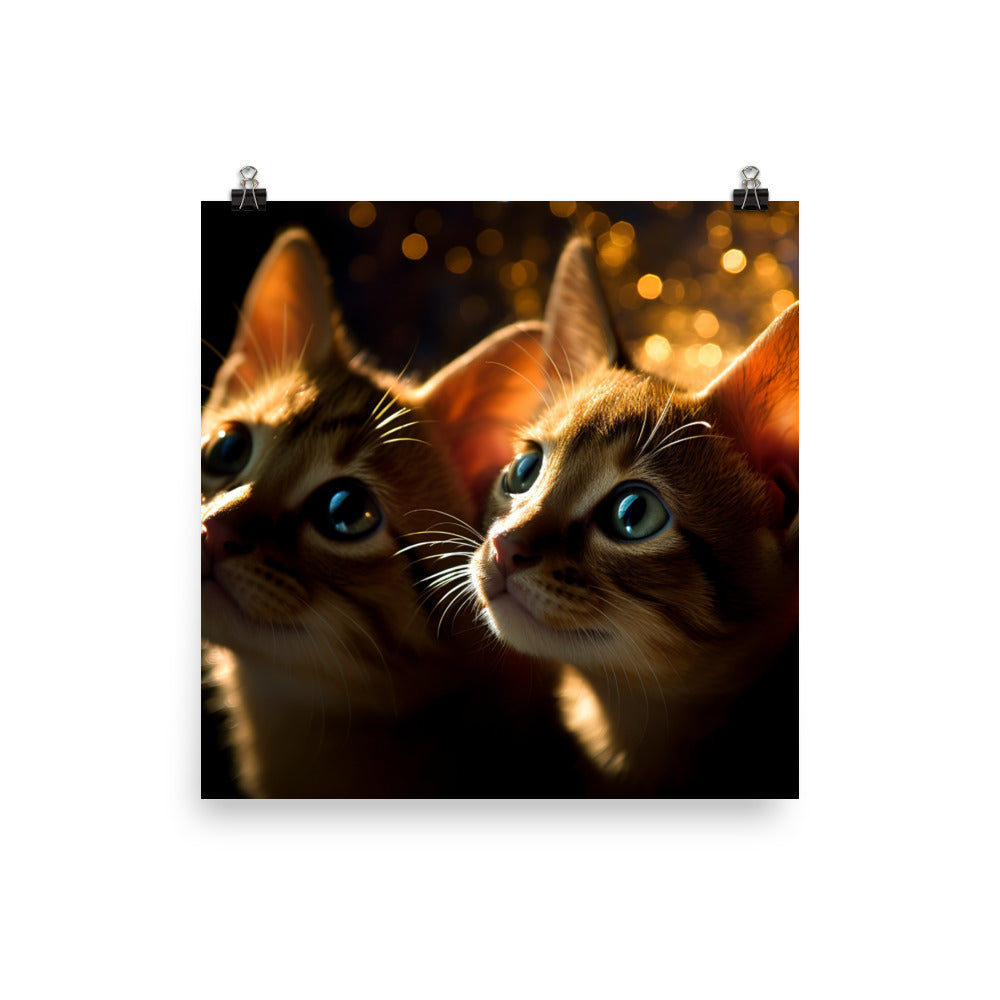 Bombay Kittens Photo paper poster - PosterfyAI.com