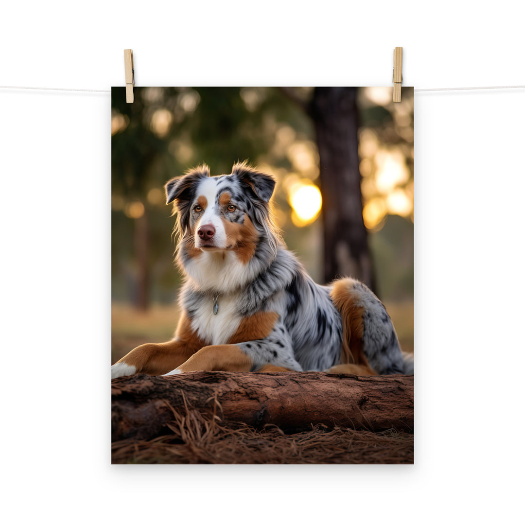 Australian Shepherd Photo paper poster - PosterfyAI.com