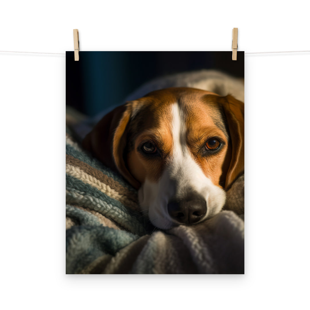 Beagle Photo paper poster - PosterfyAI.com