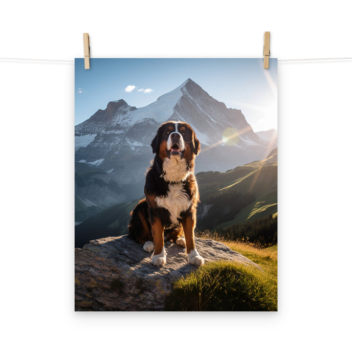 Bernese Mountain Dog Photo paper poster - PosterfyAI.com