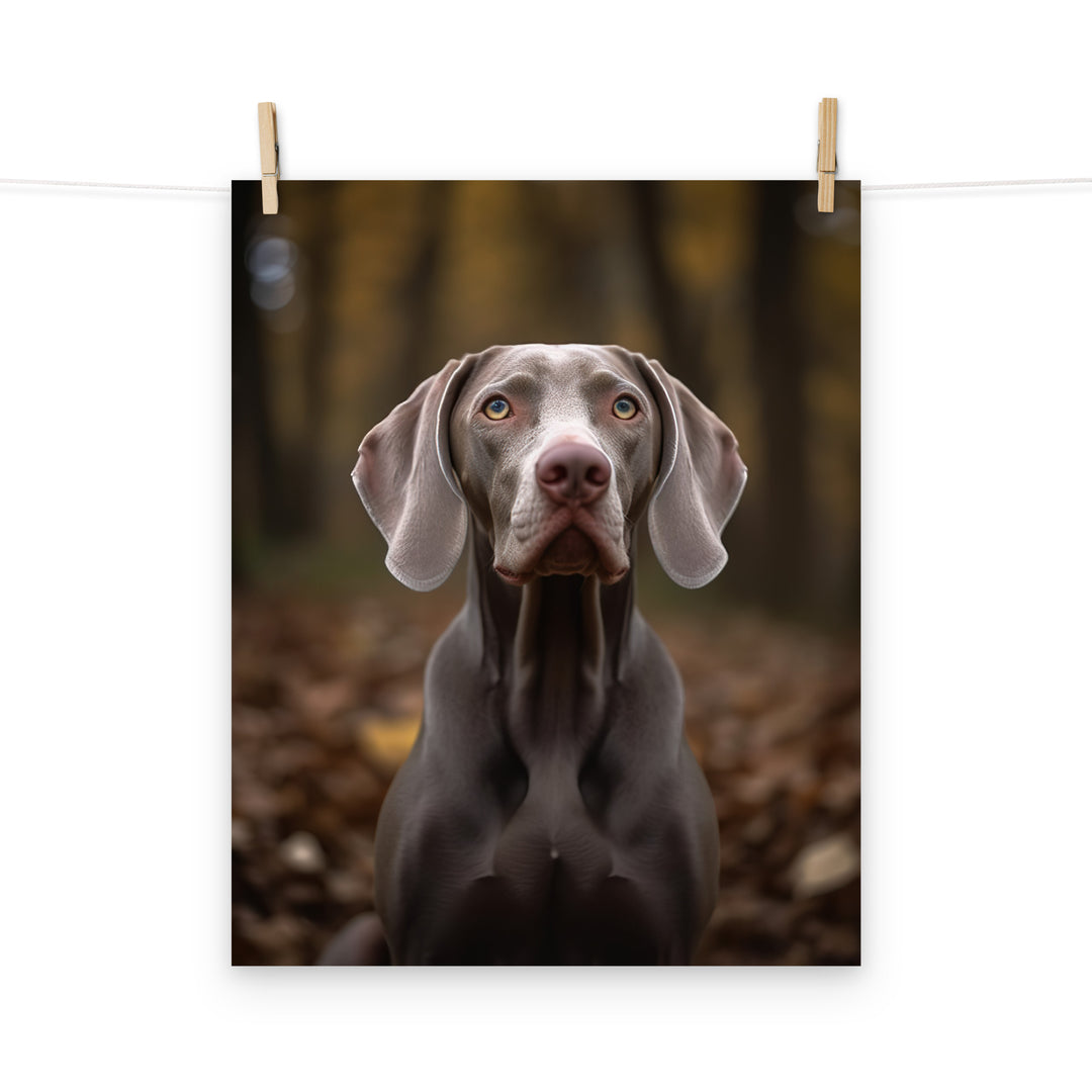 Weimaraner Photo paper poster - PosterfyAI.com