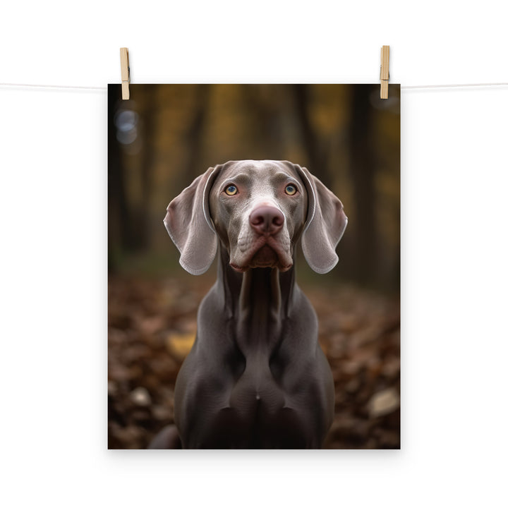 Weimaraner Photo paper poster - PosterfyAI.com