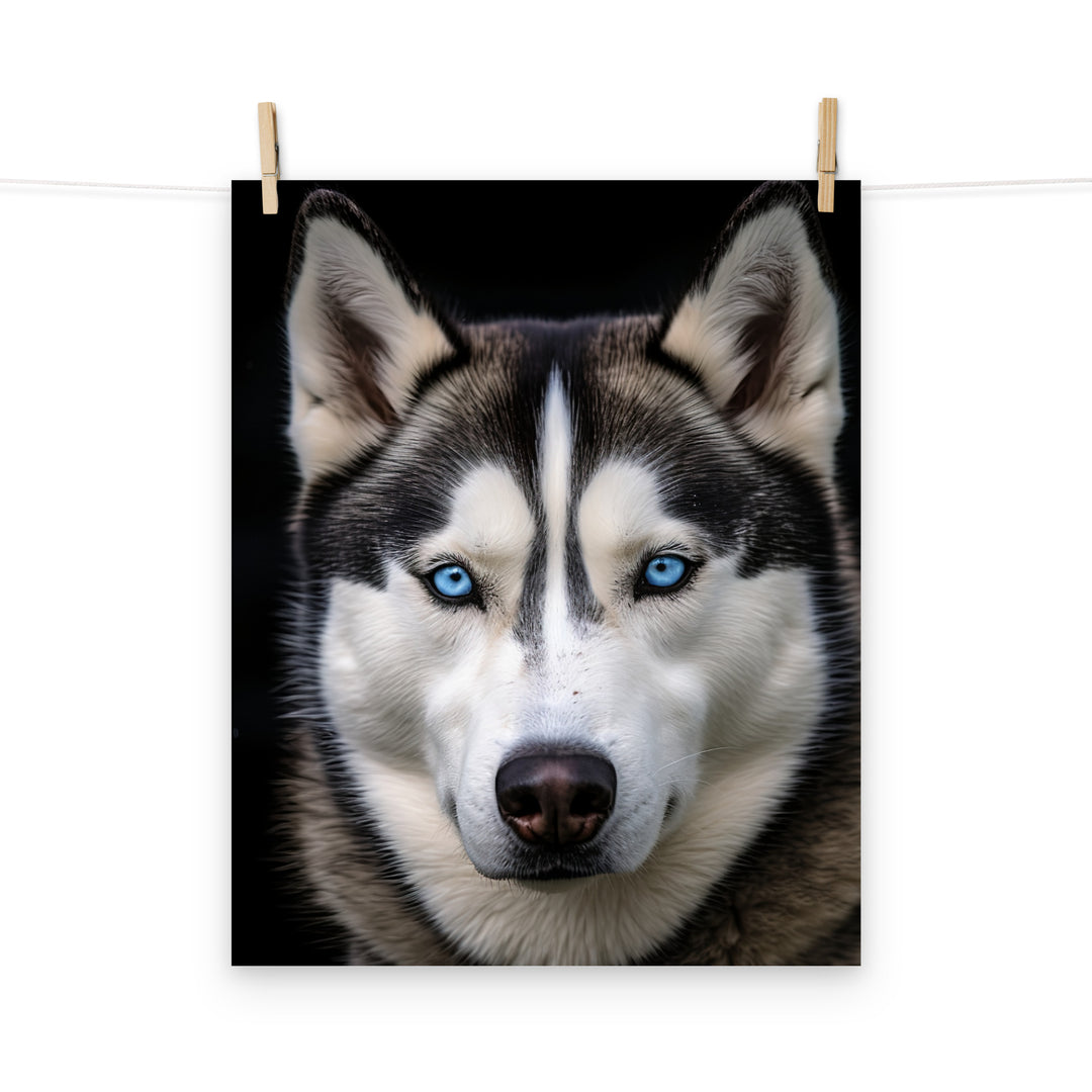 Siberian Husky Photo paper poster - PosterfyAI.com