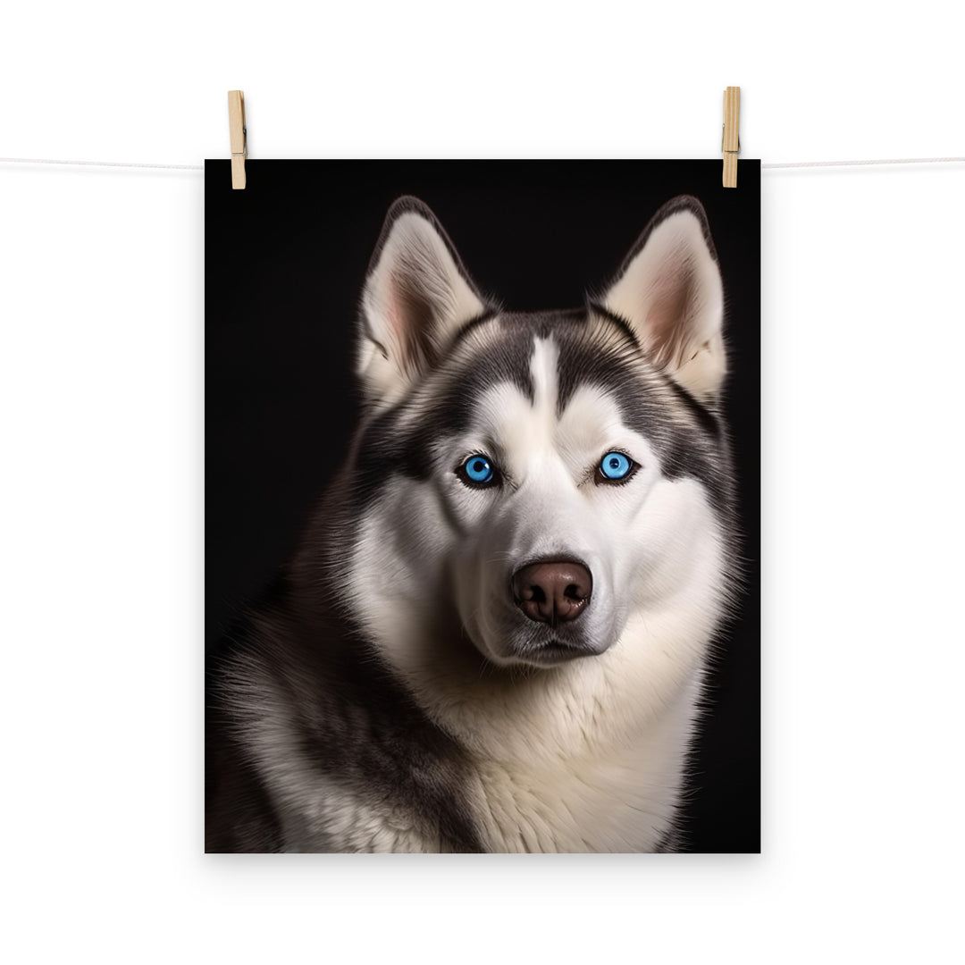 Siberian Husky Photo paper poster - PosterfyAI.com