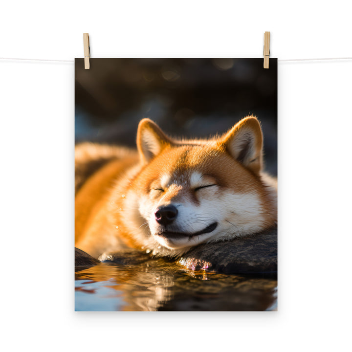 Shiba Inu Photo paper poster - PosterfyAI.com