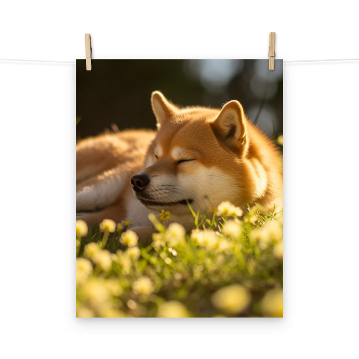 Shiba Inu Photo paper poster - PosterfyAI.com