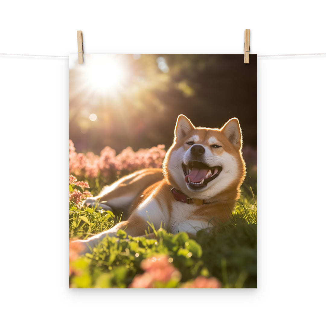 Shiba Inu Photo paper poster - PosterfyAI.com