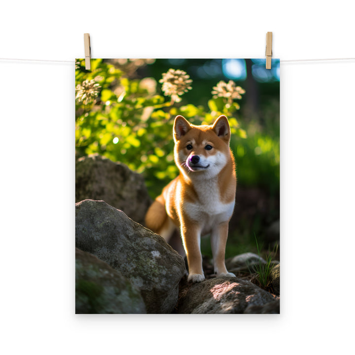 Shiba Inu Photo paper poster - PosterfyAI.com