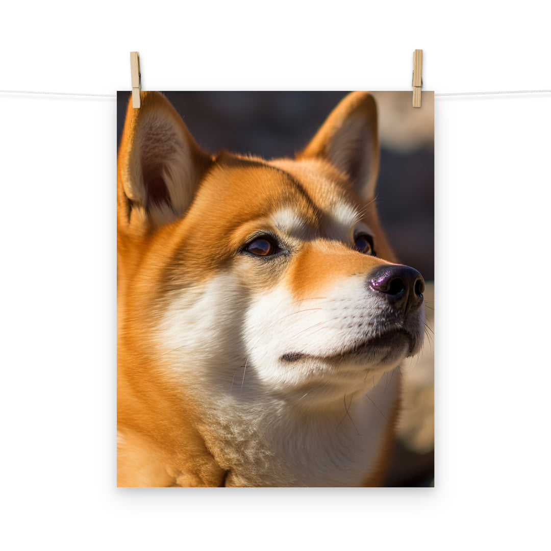 Shiba Inu Photo paper poster - PosterfyAI.com