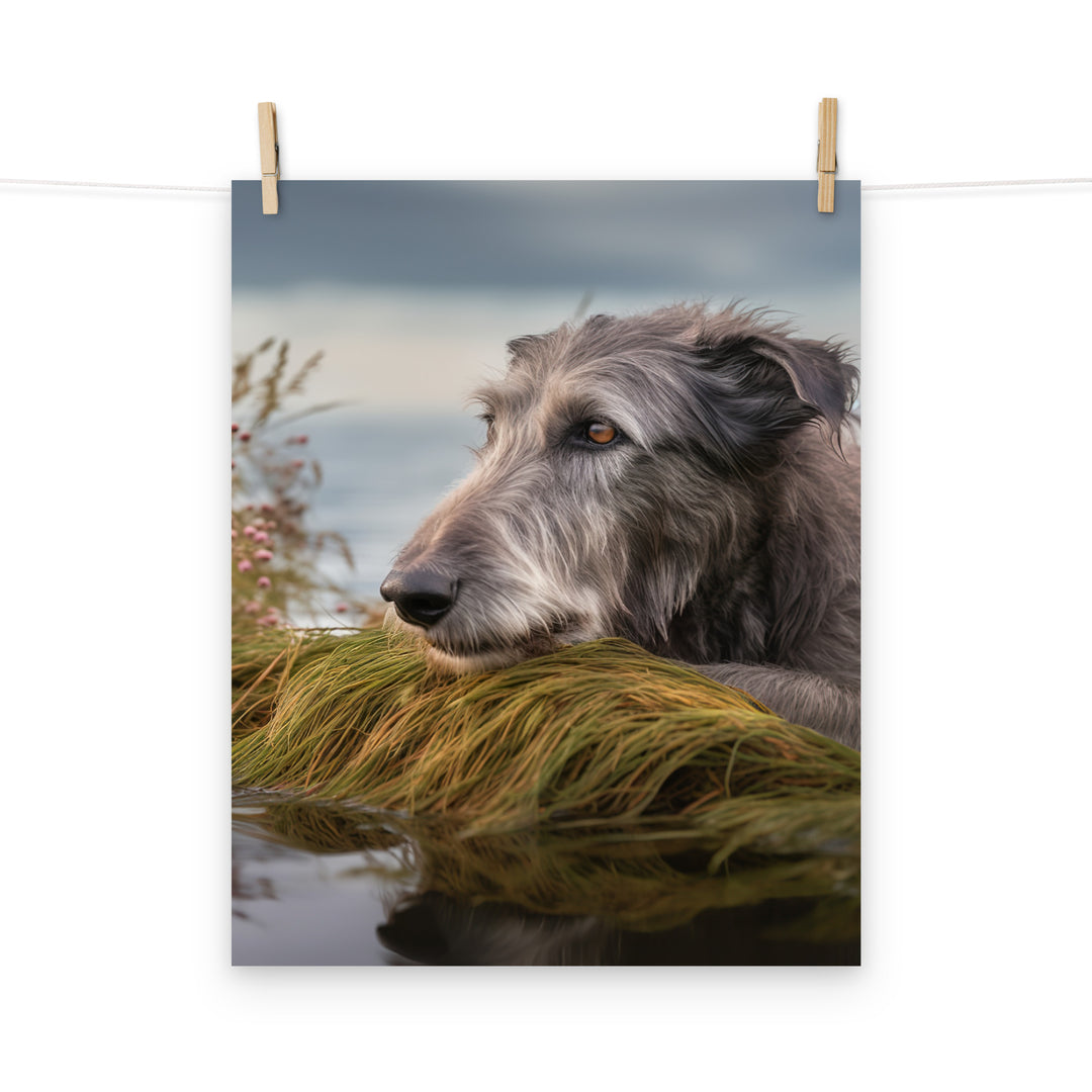 Scottish Deerhound Photo paper poster - PosterfyAI.com