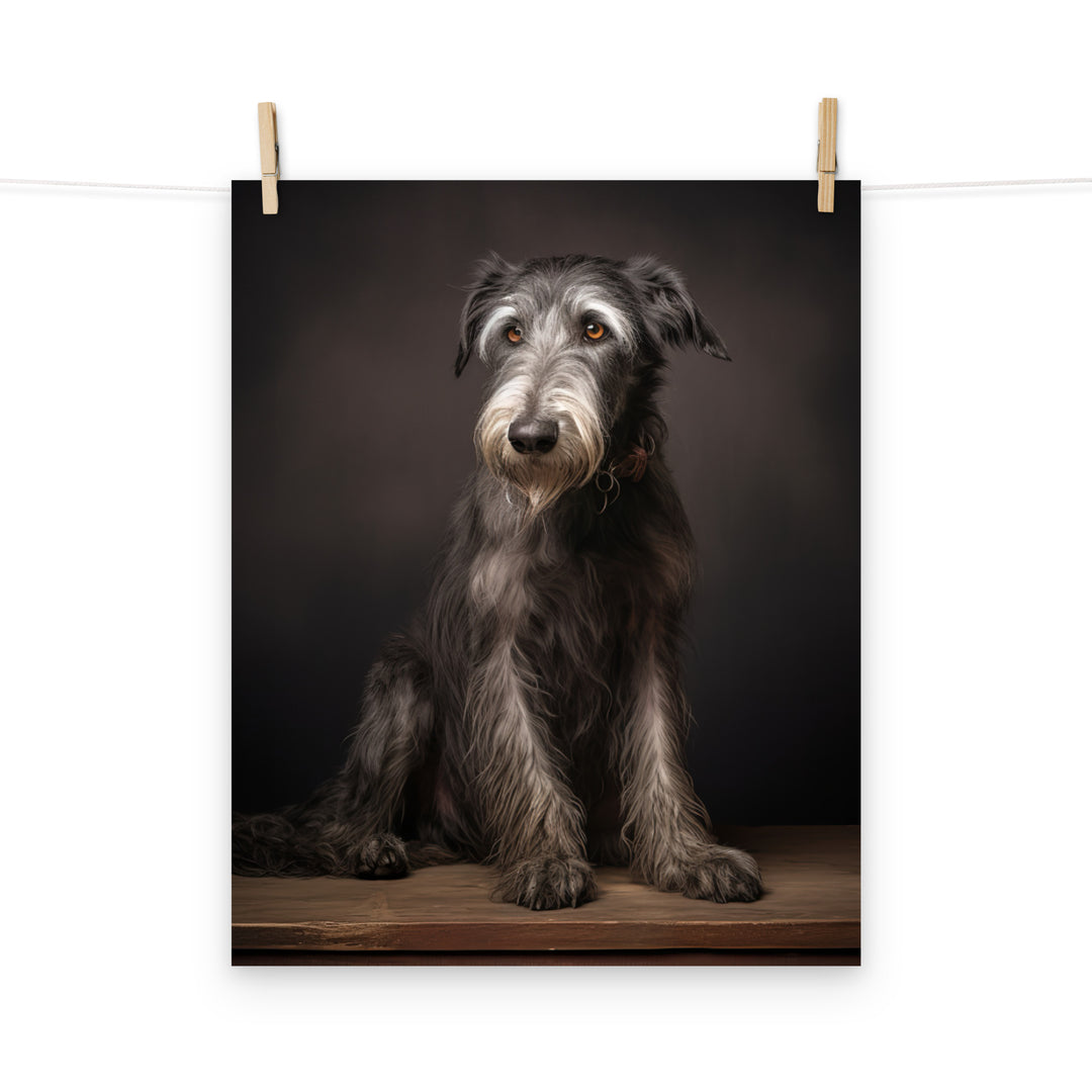 Scottish Deerhound Photo paper poster - PosterfyAI.com