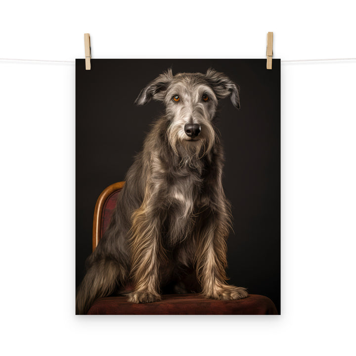 Scottish Deerhound Photo paper poster - PosterfyAI.com