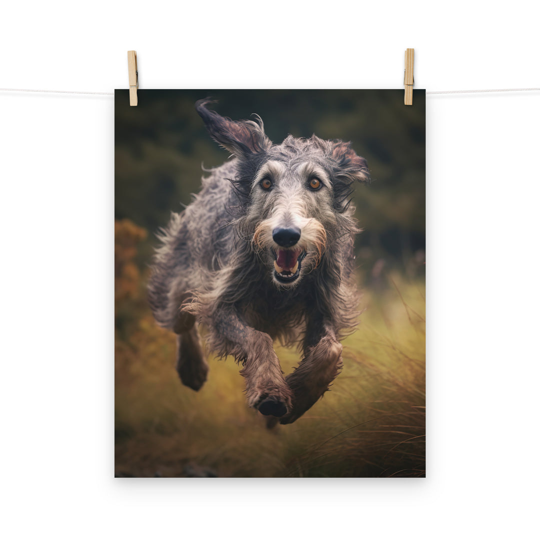Scottish Deerhound Photo paper poster - PosterfyAI.com