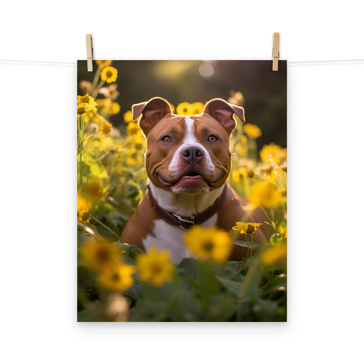 American Staffordshire Terrier Photo paper poster - PosterfyAI.com