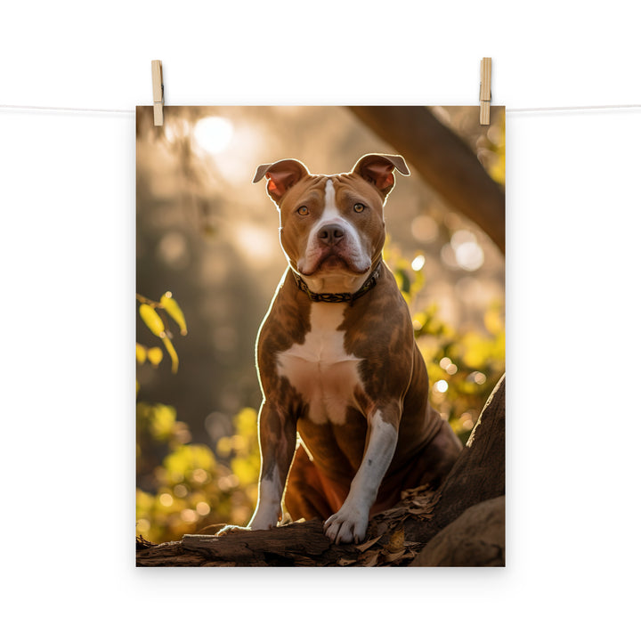 American Staffordshire Terrier Photo paper poster - PosterfyAI.com