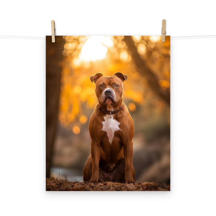 American Staffordshire Terrier Photo paper poster - PosterfyAI.com
