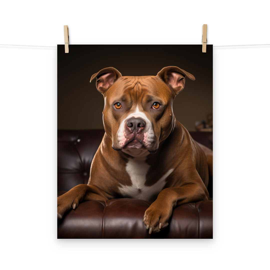 American Staffordshire Terrier Photo paper poster - PosterfyAI.com