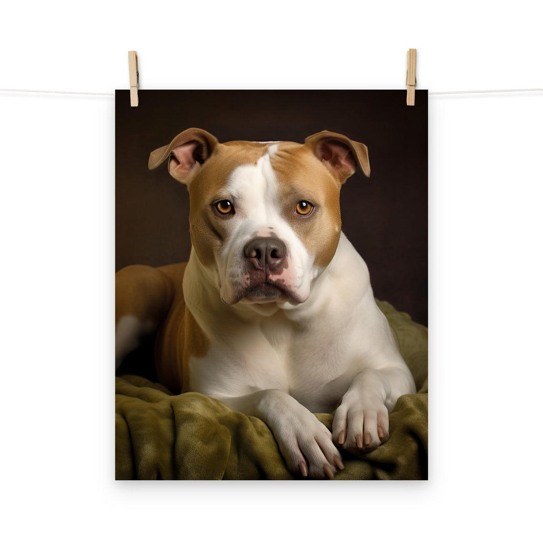 American Staffordshire Terrier Photo paper poster - PosterfyAI.com