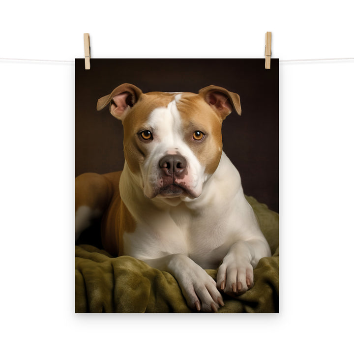 American Staffordshire Terrier Photo paper poster - PosterfyAI.com