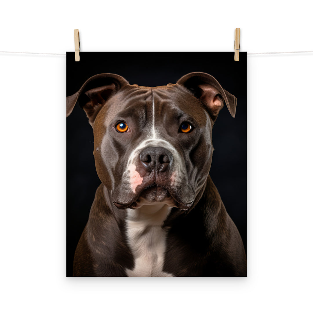 American Staffordshire Terrier Photo paper poster - PosterfyAI.com