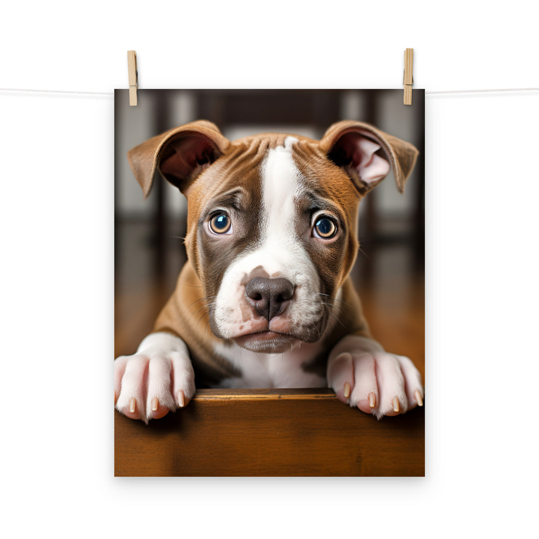 American Staffordshire Terrier Photo paper poster - PosterfyAI.com