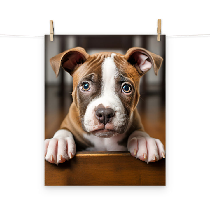 American Staffordshire Terrier Photo paper poster - PosterfyAI.com
