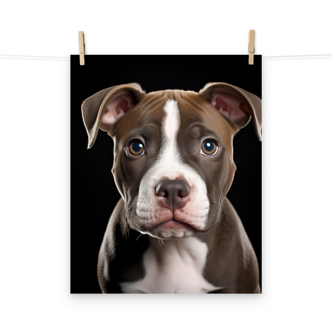 American Staffordshire Terrier Photo paper poster - PosterfyAI.com