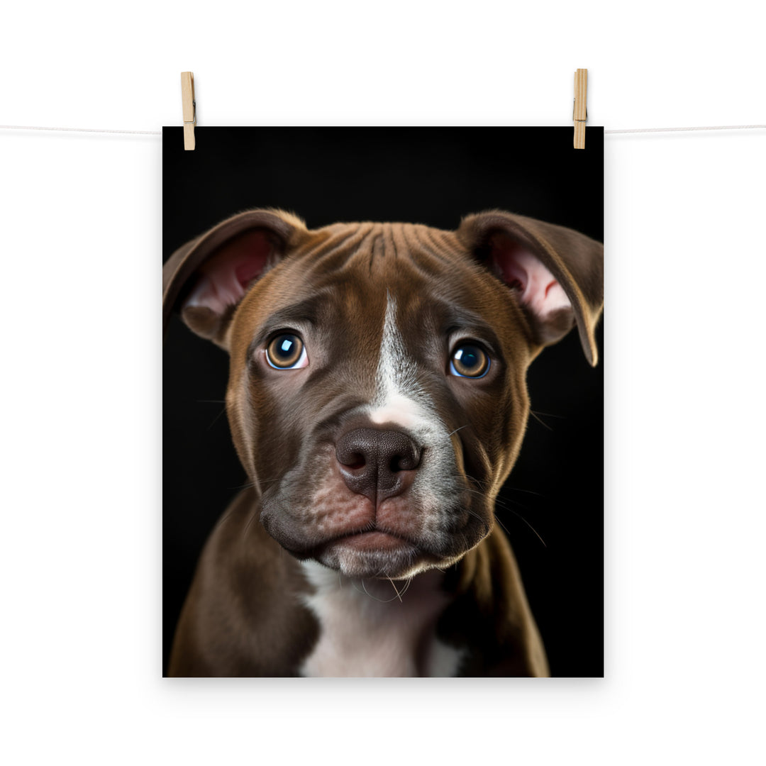 American Staffordshire Terrier Photo paper poster - PosterfyAI.com