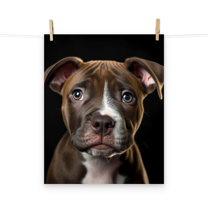 American Staffordshire Terrier Photo paper poster - PosterfyAI.com
