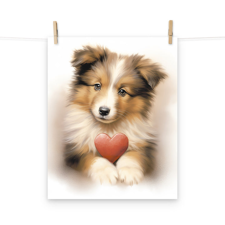 Shetland Sheepdog Photo paper poster - PosterfyAI.com