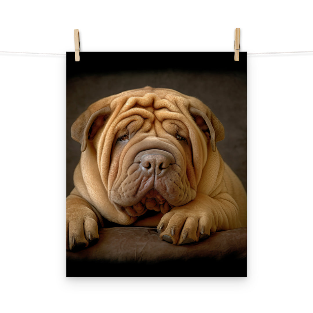 Shar Pei Photo paper poster - PosterfyAI.com