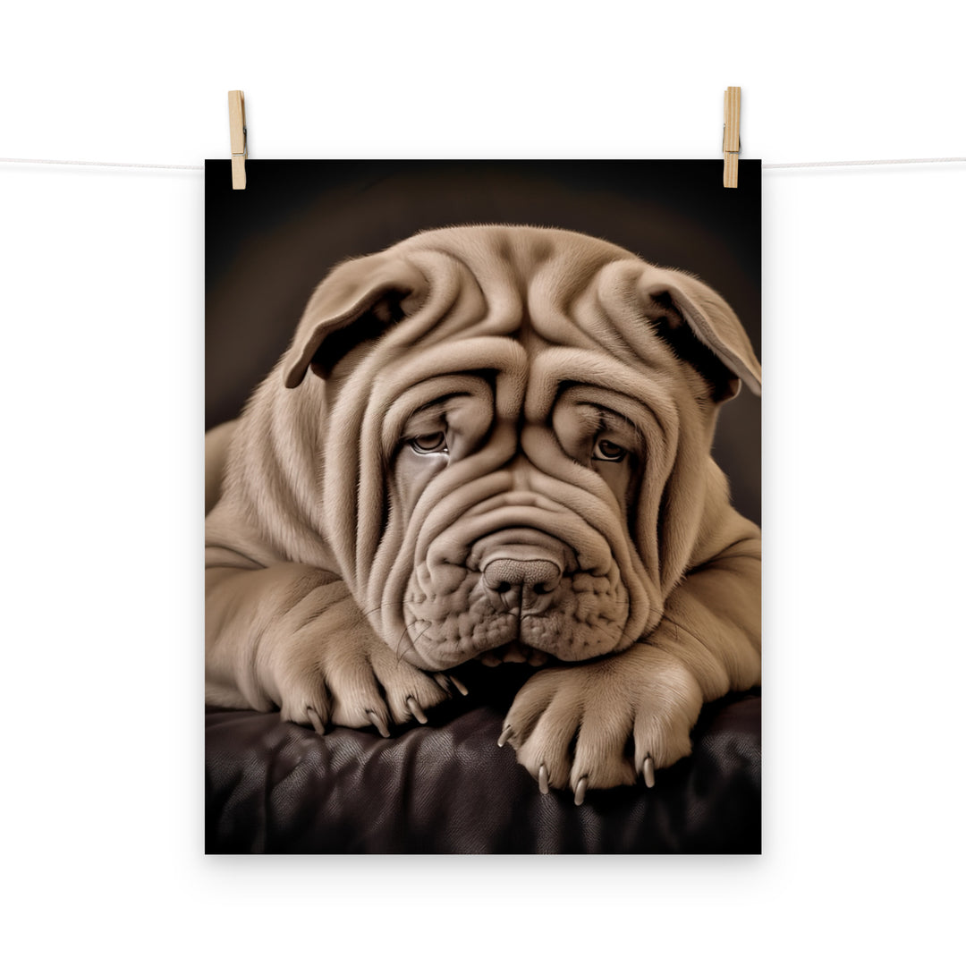Shar Pei Photo paper poster - PosterfyAI.com