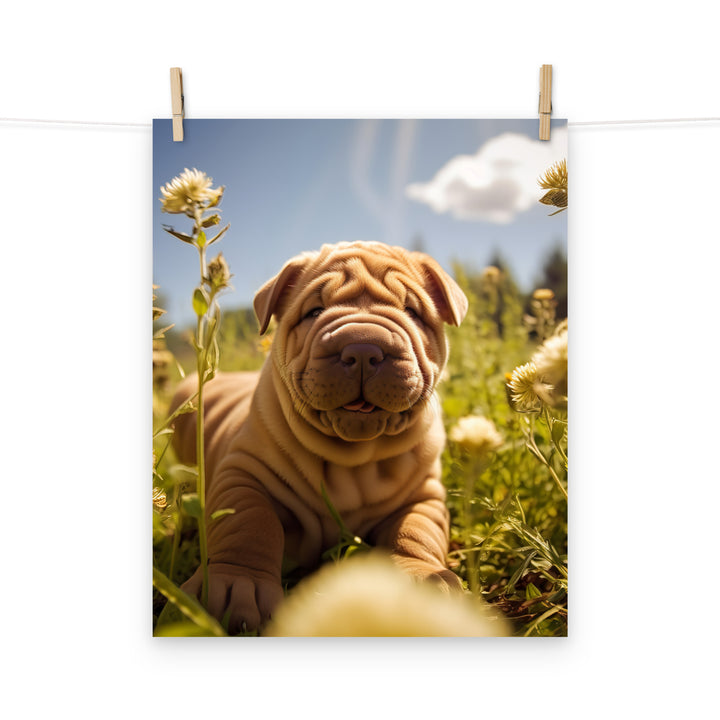 Shar Pei Photo paper poster - PosterfyAI.com