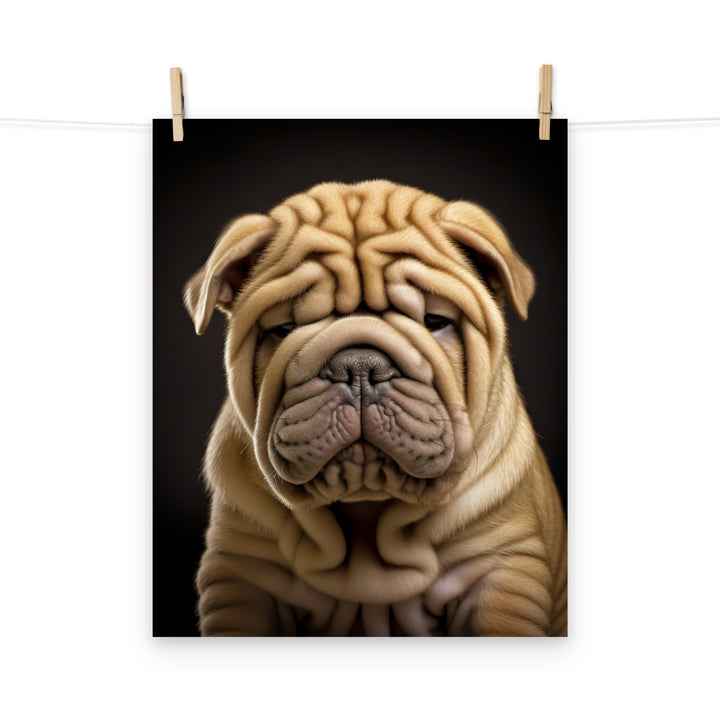 Shar Pei Photo paper poster - PosterfyAI.com
