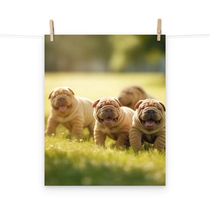Shar Pei Photo paper poster - PosterfyAI.com