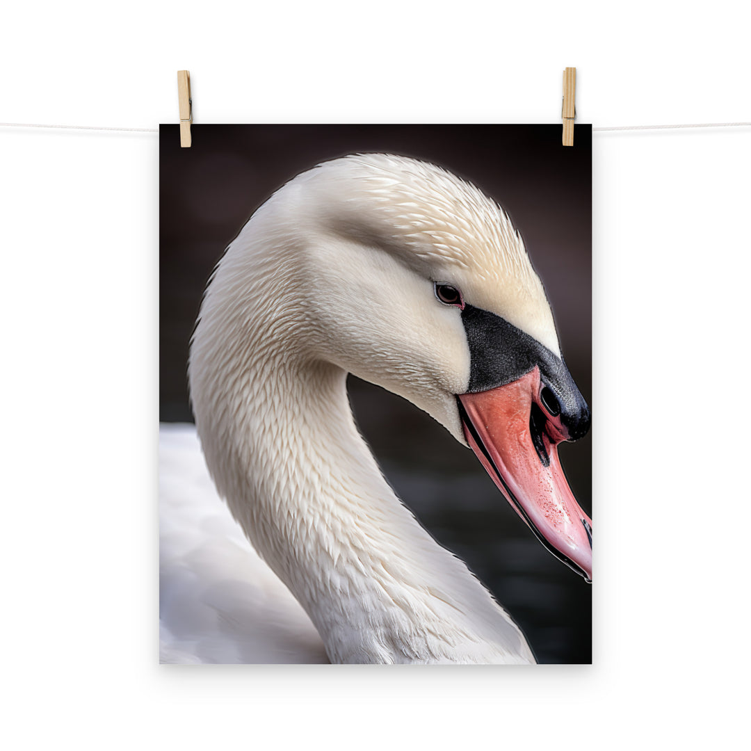 Swan Photo paper poster - PosterfyAI.com