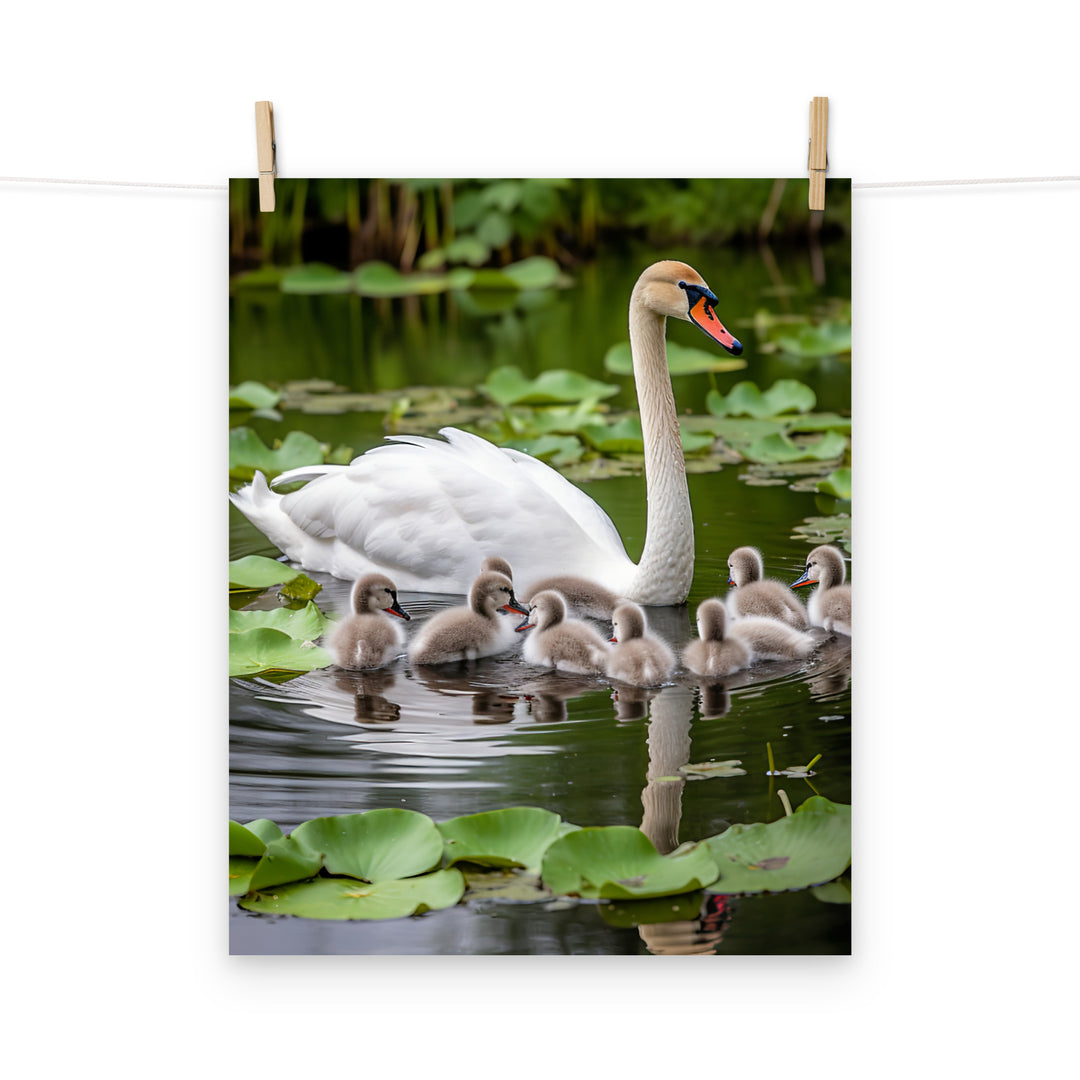 Swan Photo paper poster - PosterfyAI.com