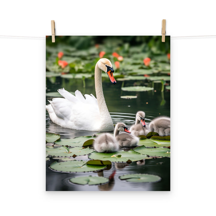 Swan Photo paper poster - PosterfyAI.com