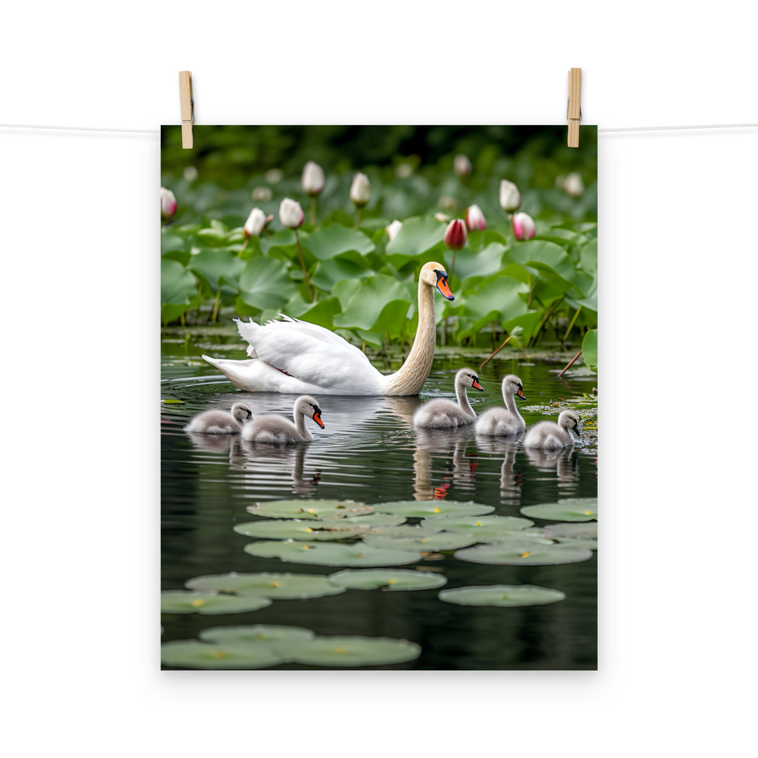 Swan Photo paper poster - PosterfyAI.com