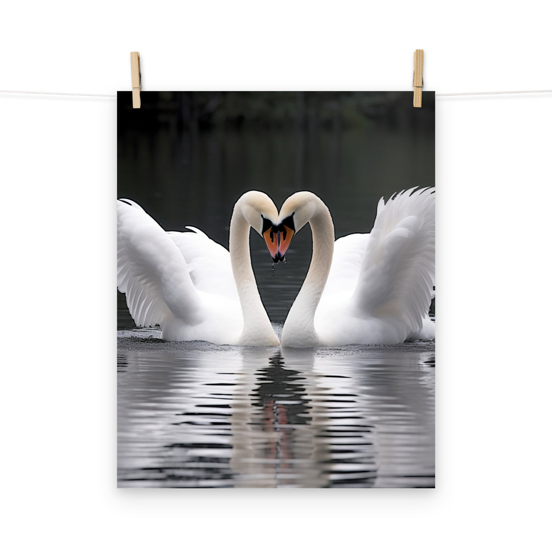 Swan Photo paper poster - PosterfyAI.com