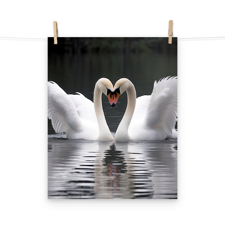 Swan Photo paper poster - PosterfyAI.com