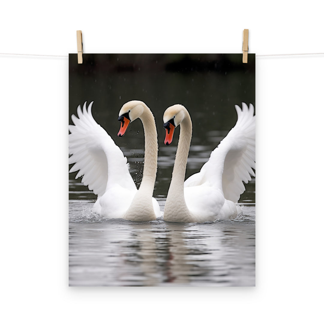 Swan Photo paper poster - PosterfyAI.com