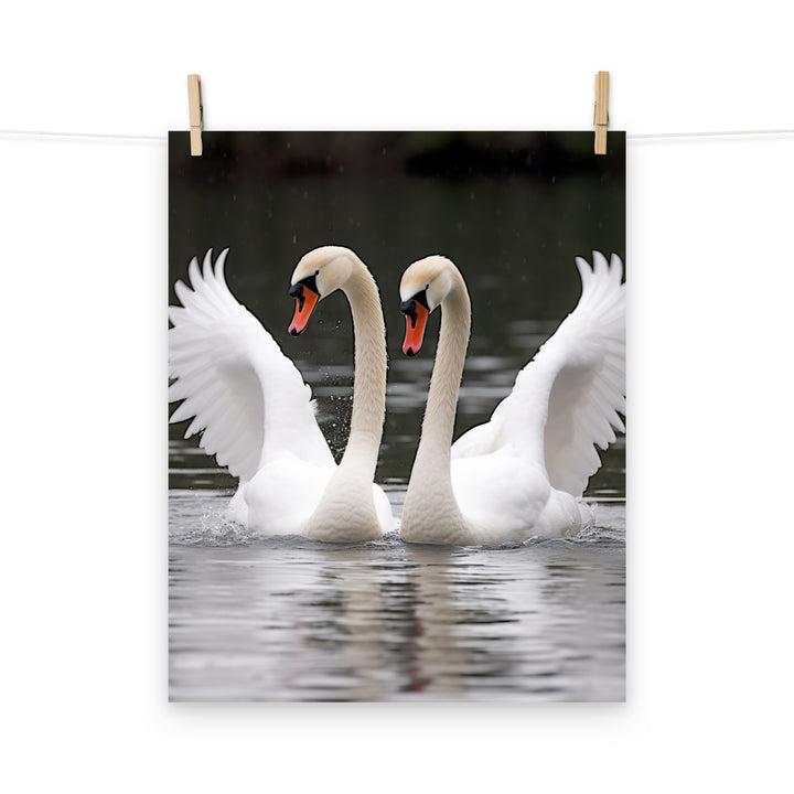 Swan Photo paper poster - PosterfyAI.com