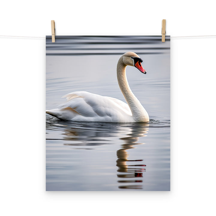 Swan Photo paper poster - PosterfyAI.com