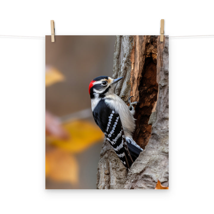 Woodpecker Photo paper poster - PosterfyAI.com